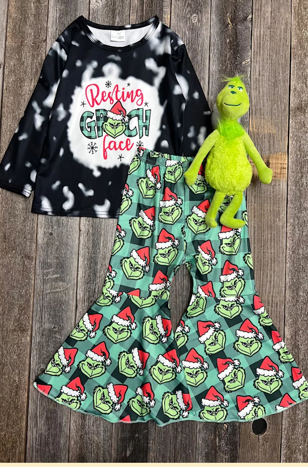 Grinch Bell Bottom Set