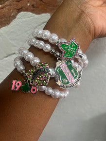 Sorority Stacked Bracelets